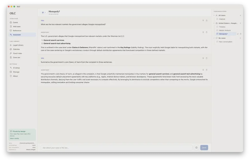 OLC screenshot 1